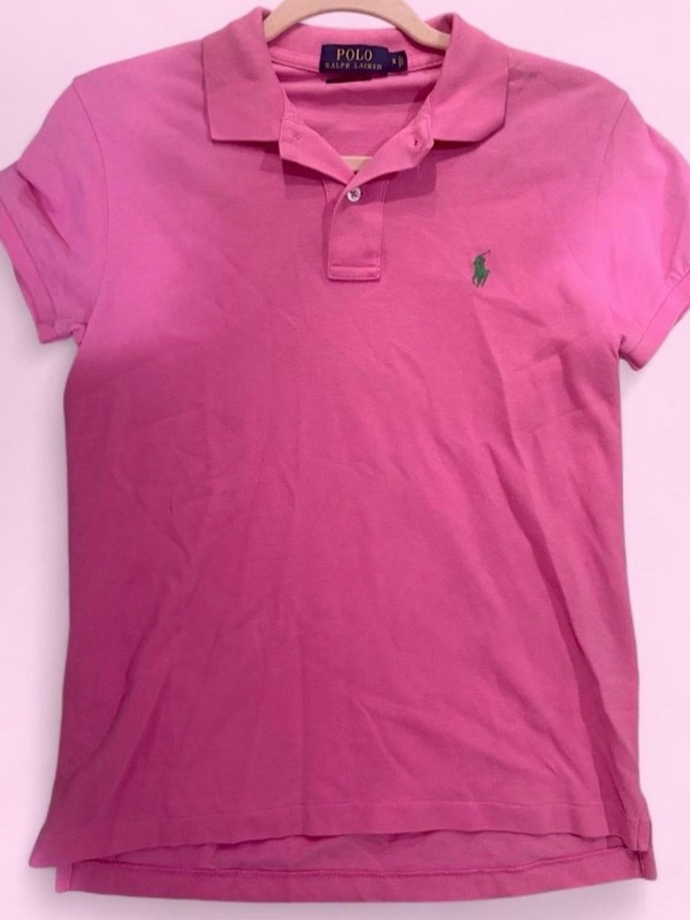Polo by Ralph Lauren Hot Pink Polo with Green Pony